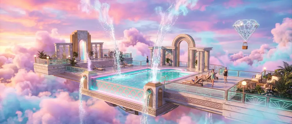 Suspended Art Deco Pool